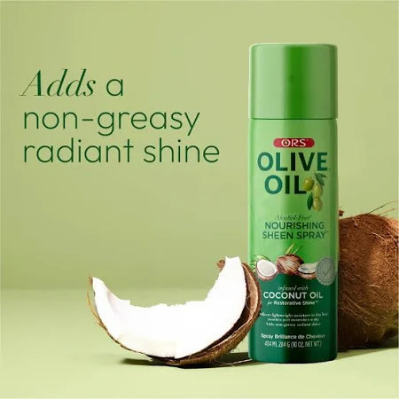 ORS Olive Oil Nourishing Sheen Spray infused with Coconut Oil (11 oz)