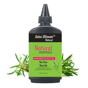 Natural Tea Tree Mint Hair & Scalp Oil | Strengthens Hair & Encourages Hair Growth, Purifying Scalp Treatment – Salon Ultimate Natural Essentials, Net 59ml (2 fl. oz)