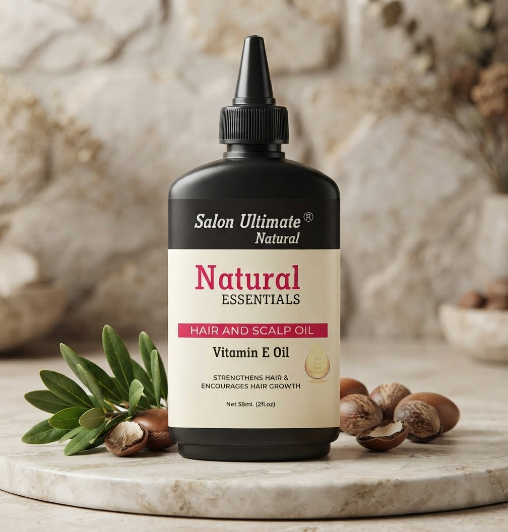 Natural Vitamin E Hair & Scalp Oil | Deep Hair Growth Treatment, Strengthens Roots, Reduces Breakage & Restores Shine | Salon Ultimate Hair Care – 59ml